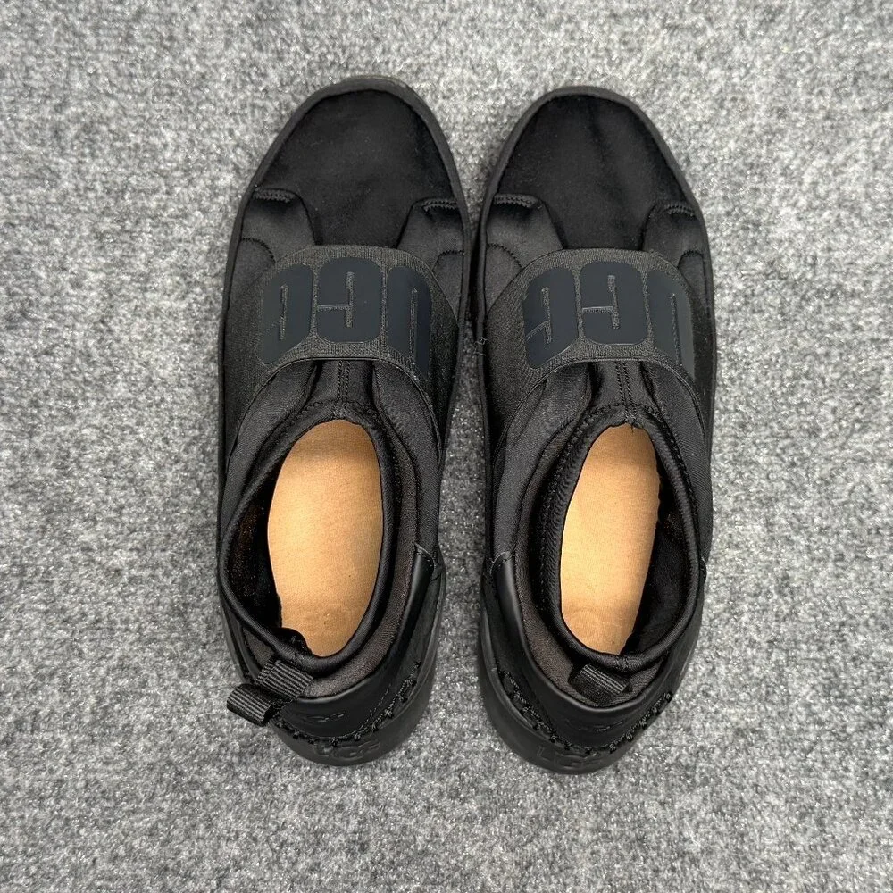 UGG Neutra Slip On Shoes Women's Size 6‎ Black Neoprene Graphic Logo Athletic